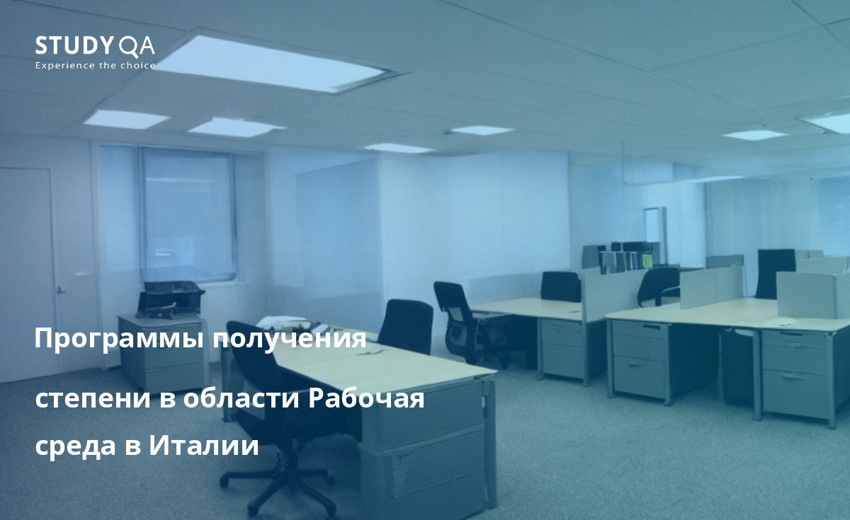 Программы получения степени в области Рабочая среда в Италии Программы по изучению Рабочей среды в Италии превосходны, и студенты узнают о здоровье и безопасности рабочего места, экологическом менеджменте и человеческих ресурсах.
