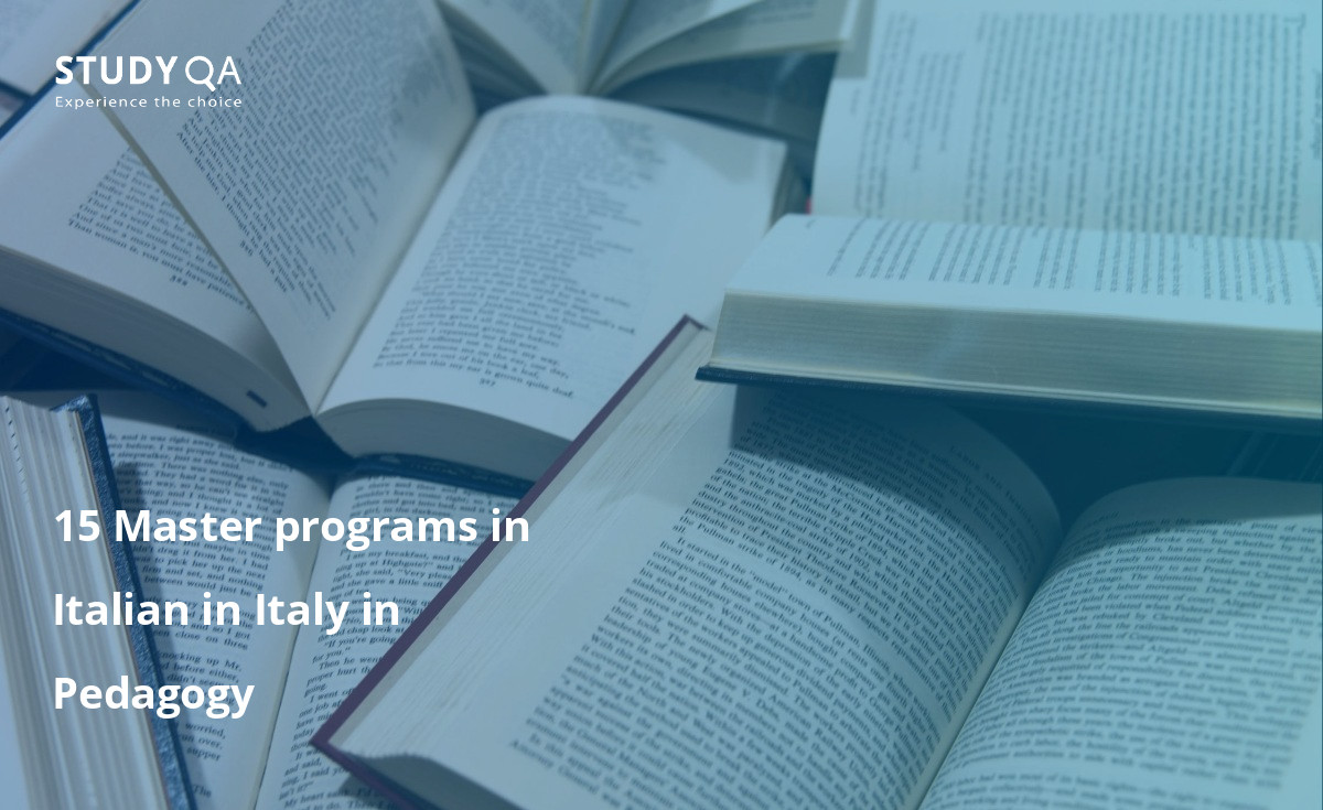 15 Master programs in Italian in Italy in Pedagogy 15 Master programs in Italian in Italy in Pedagogy