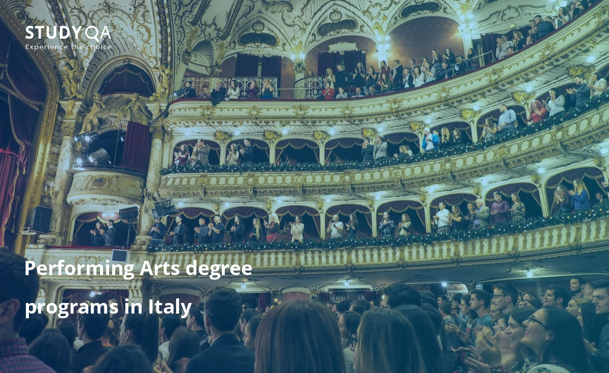 Performing Arts degree programs in Italy If you're passionate about the performing arts, consider pursuing a full-time higher education program in Performing Arts in Italy.