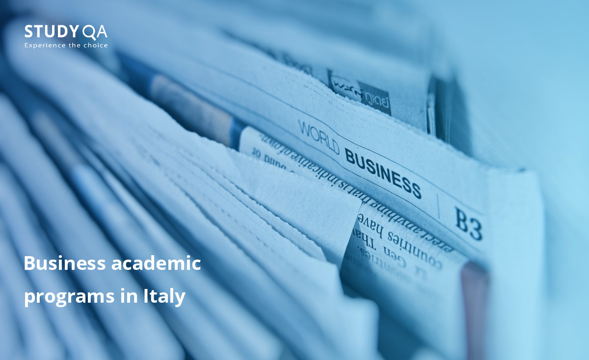 Business academic programs in Italy This text explores the benefits of pursuing a full-time bachelor program in business on campus in Italy.