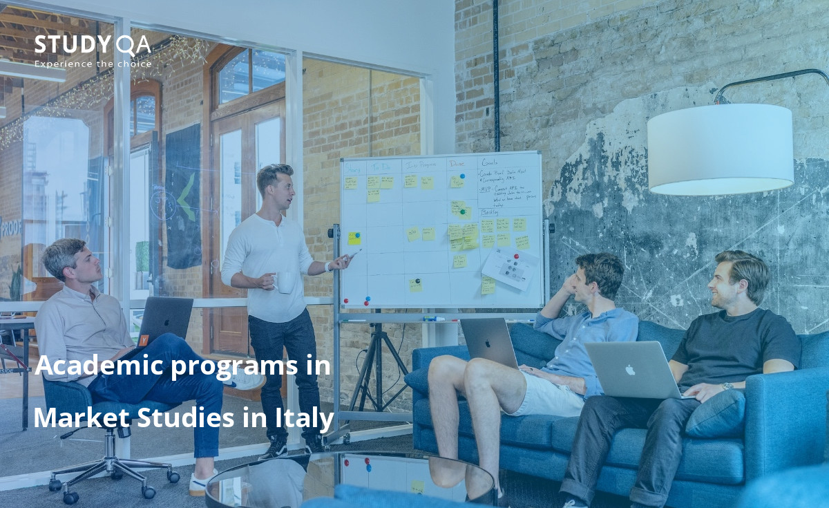 Academic programs in Market Studies in Italy This text provides an overview of full-time campus programs for a tertial degree in Market Studies in Italy.