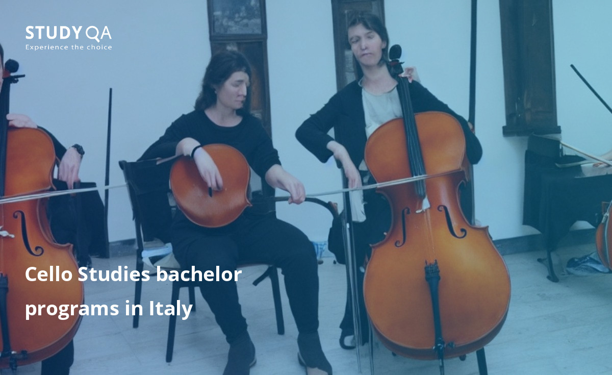 Cello Studies bachelor programs in Italy Looking to study the cello in Italy? Check out the many different cello studies bachelor study programs available at some of the best schools in the country. These programs offer students a comprehensive education in all aspects of the cello, from history and theory to performance and composition. and lowest-pitched bowed string instrument in the modern symphony orchestra. A cellist is a musician who plays the cello.