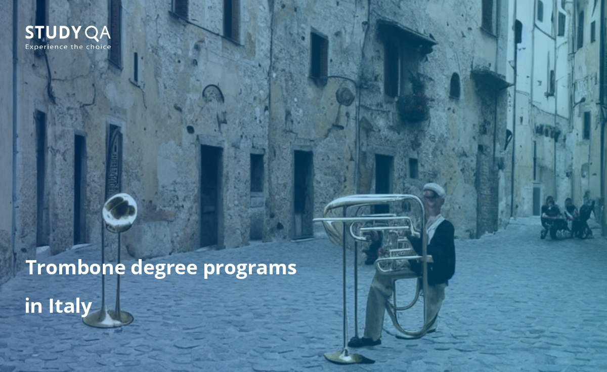 Trombone degree programs in Italy Looking for a great trombone master study program in Italy? Look no further than the programs offered at some of the best schools in the country. You will learn from experienced and talented teachers, and have the opportunity to perform in concerts and recitals.