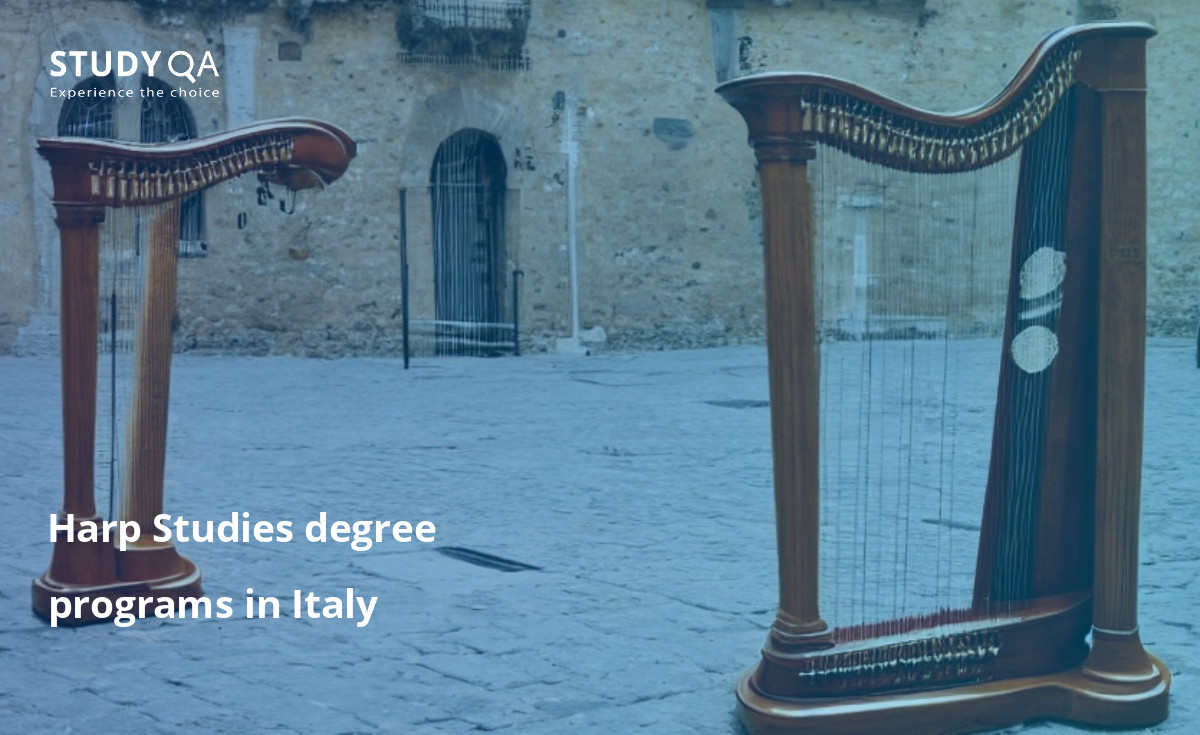 Harp Studies degree programs in Italy Harp Studies Bachelor study programs in Italy offer students a comprehensive and in-depth education in the art of harp playing. Students will learn how to play the harp in a variety of styles, and will also have the opportunity to study the history and theory of music. In addition, students will develop their skills in music composition, conducting, and teaching. Graduates of a Harp Studies Bachelor study program in Italy will be able to pursue careers as professional harpists, music educators, or musicologists.