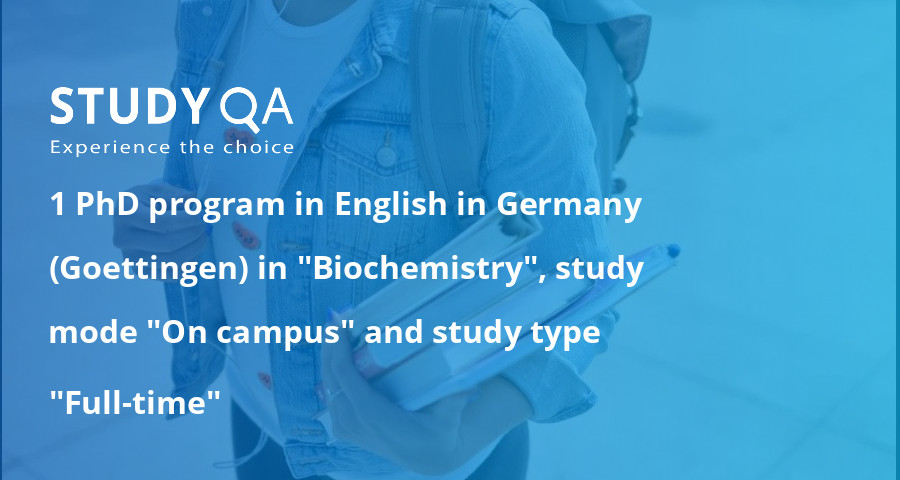 phd in biochemistry germany