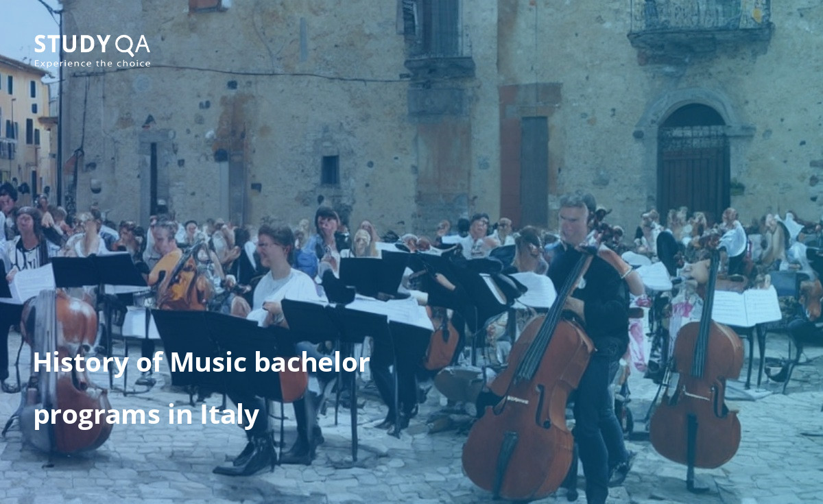 History of Music bachelor programs in Italy The history of music bachelor study programs in Italy is a long and proud one. It began over two hundred years ago, in 1806, when the first music conservatory in Italy was founded in Naples. This was followed by the opening of other conservatories in Turin, Milan, and Bologna. In the early years, the focus of the music conservatories was on teaching traditional European music styles to their students.