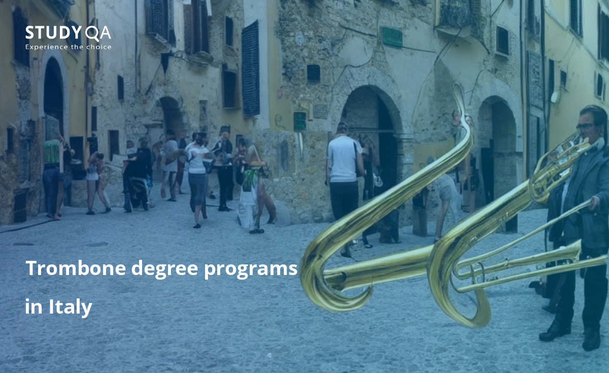 Trombone degree programs in Italy Looking for a great trombone master study program in Italy? Look no further than the programs offered at some of the best schools in the country. You will learn from experienced and talented teachers, and have the opportunity to perform in concerts and recitals.