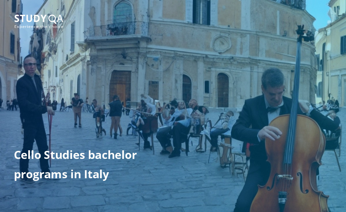 Cello Studies bachelor programs in Italy Looking to study the cello in Italy? Check out the many different cello studies bachelor study programs available at some of the best schools in the country. These programs offer students a comprehensive education in all aspects of the cello, from history and theory to performance and composition. and lowest-pitched bowed string instrument in the modern symphony orchestra. A cellist is a musician who plays the cello.