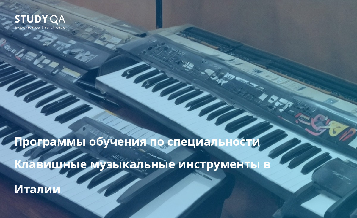 Программы обучения по специальности Клавишные музыкальные инструменты в Италии Вы хотите изучать Клавишные музыкальные инструменты в Италии? Ознакомьтесь с программами, предлагаемыми в следующих университетах: Университет Падуи, Университет Болоньи, Университет Флоренции, Университет Милана, Университет Неаполя, Университет Рима.