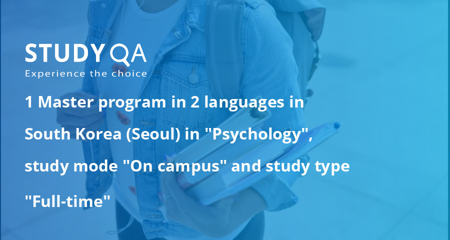 phd in psychology in korea