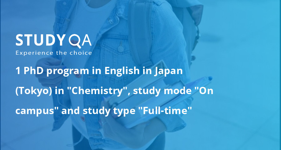 phd in chemistry in japan