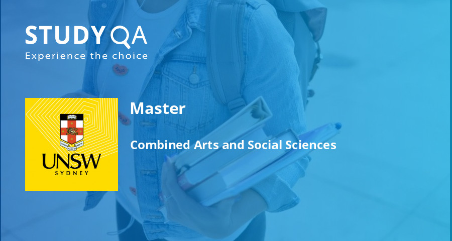 StudyQA — Master: Combined Arts and Social Sciences — UNSW Sydney