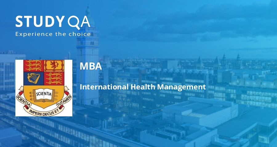 StudyQA — MBA: International Health Management — Imperial College London