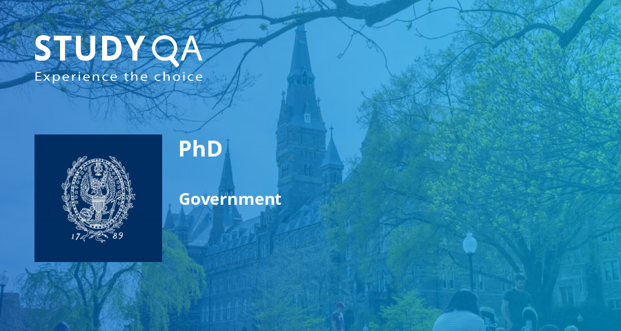 StudyQA — PhD: Government — Georgetown University
