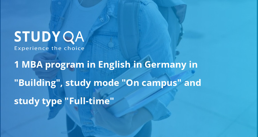 StudyQA — 1 MBA program in "Building" in Germany in English, study mode ...