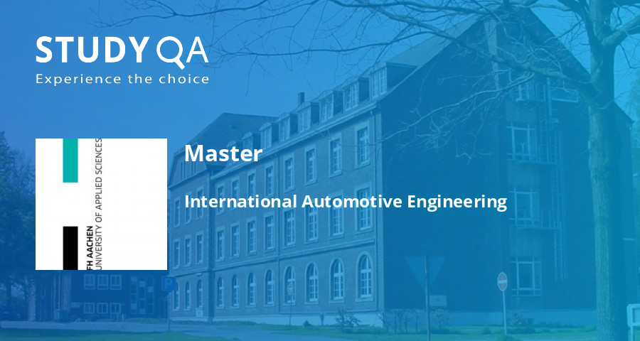 StudyQA — Master: International Automotive Engineering — FH Aachen - University of Applied Sciences