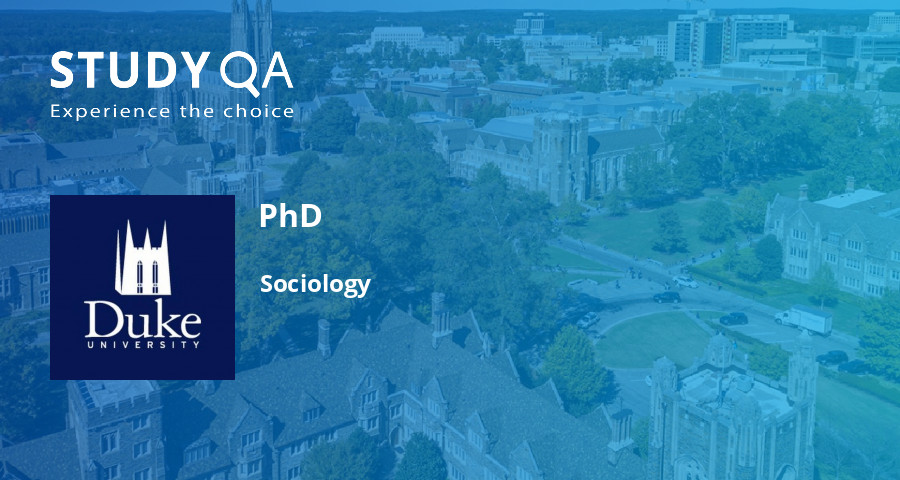 sociology phd duke