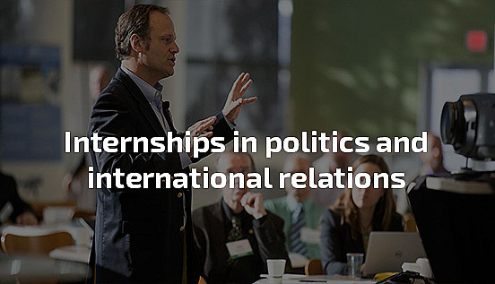 internship in politics, international relations internship