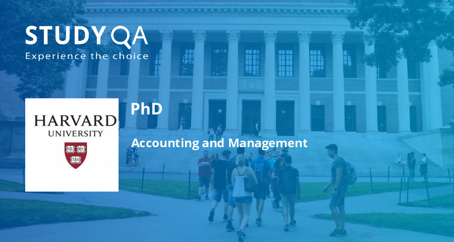 StudyQA PhD: Accounting and Management Harvard University