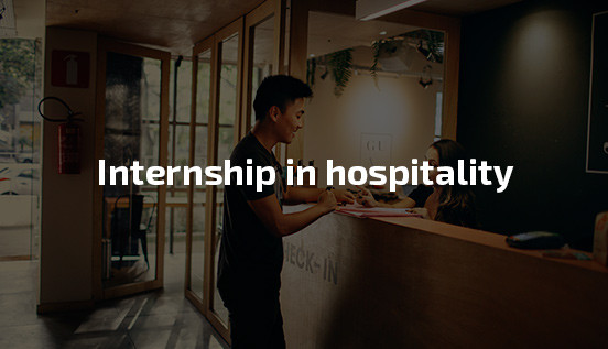 Internship in hotel industry, internship in tourism