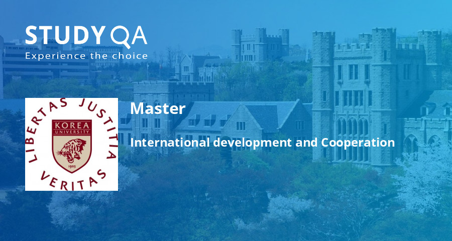 StudyQA — Master: International development and Cooperation — Korea ...