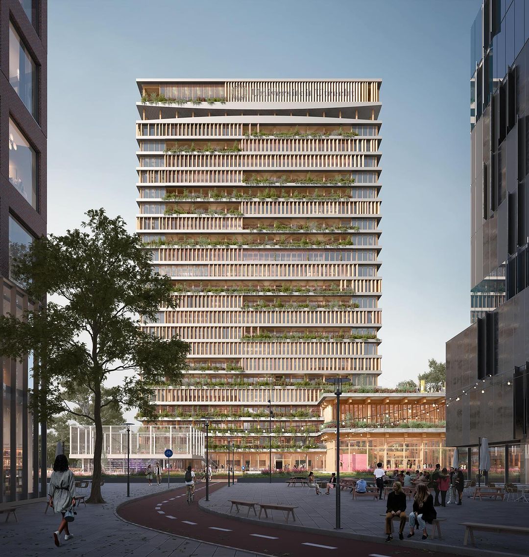 Green public spaces at Utrecht University's campus