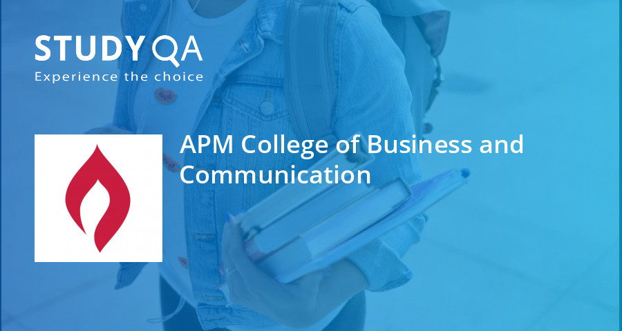 StudyQA APM College of Business and Communication The Rocks